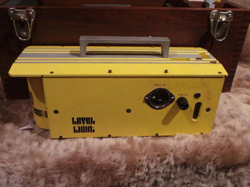 Vintage 1975 rotating helium neon laser 3.5mw level handmade case &amp; accessories for sale
