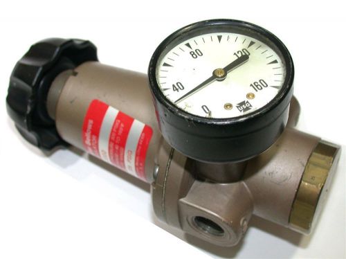 SCHRADER BELLOWS 3/8&#034; AIR REGULATOR W/GAGE 3563-2000