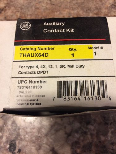 NEW! GE / GENERAL ELECTRIC AUXILIARY CONTACT KIT THAUX64D