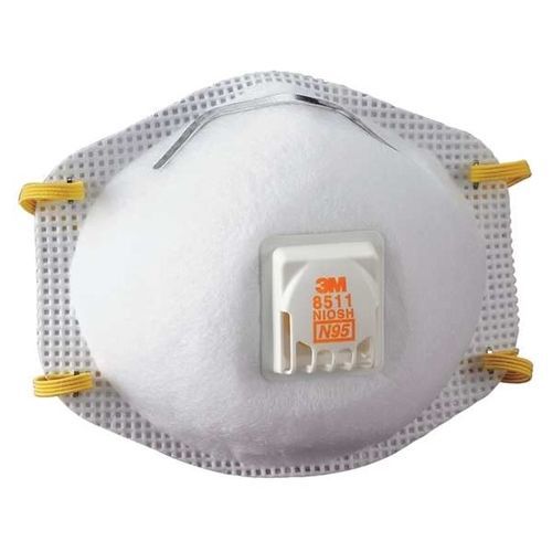 3m 8511 particulate n95 respirator *sold as case 8 bx/10= 80 each *free shipping for sale