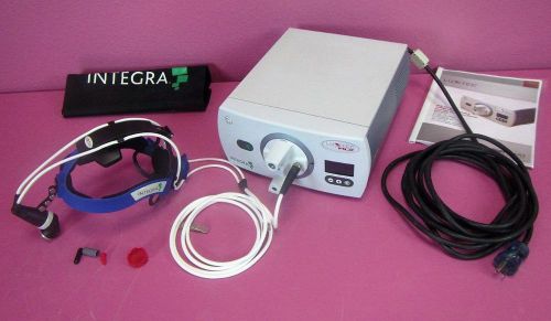 Integra luxtec mlx 300w light source &amp; ultralite pro surgical headlight system for sale