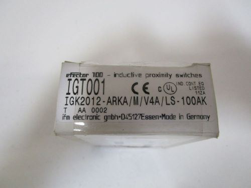EFECTOR INDUCTIVE PROXIMITY SWITCH IGT001 *NEW IN BOX*