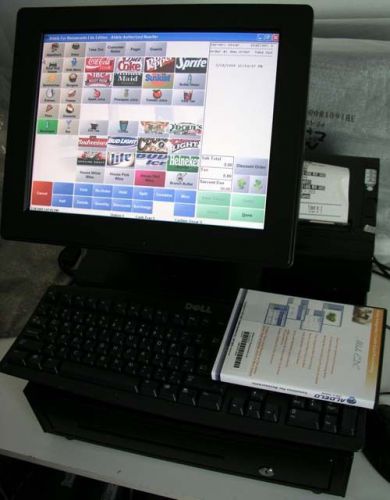 * thai restaurant cafe &amp; togo delivery tracking touch computer pos system + help for sale