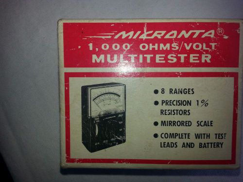 Vintage Micronta 18-Range Multitester 22-201U