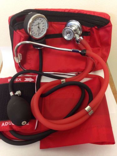 Aneroid sphygmomanometer blood pressure cuff with rappaport stethoscope for sale
