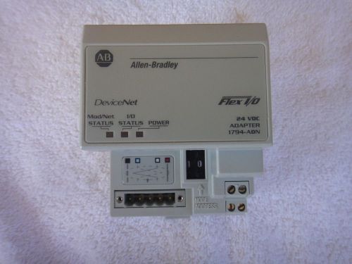 NEW Allen Bradley DeviceNet Flex I/O 24VDC Adapter     1794-ADN   Ser B