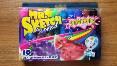 NEW Mr. Sketch - 10 Scented Washable Markers