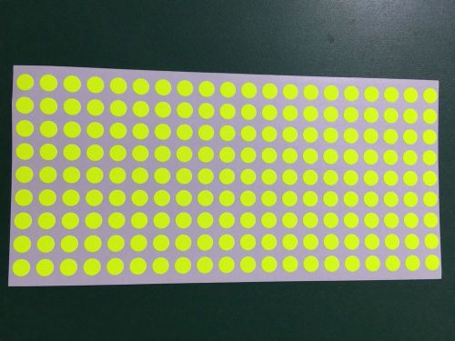 180 Fluorescent Round Circle Sticker Labels Self Adhesive Blank,Multipurpose 8MM