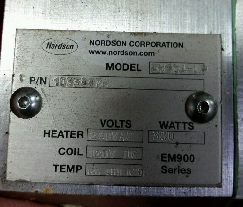 Nordson Hot melt EM900 Series Head New