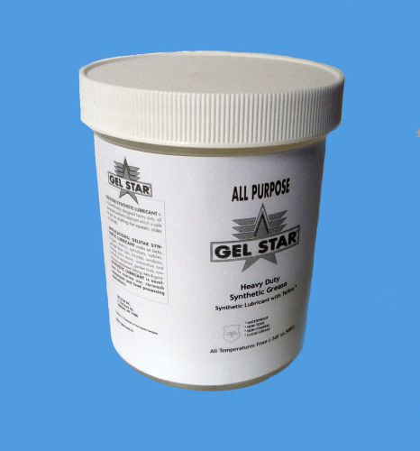 GELSTAR H-1&amp; NLGI #2 Clear Synthetic Grease with Teflon - 400 grams ( 14 oz)