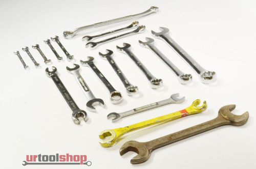 Lot of assorted combination &amp; open end wrenches s-k &amp; others 2643-293 for sale