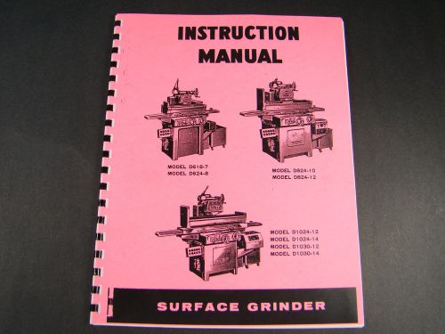 Doall surface grinder series d6, d8, &amp; d10 instruction manual *165 for sale