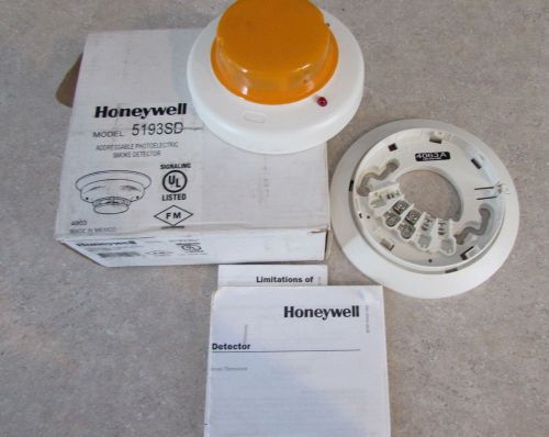 Honeywell 5193SD Addressable Photoelectric Smoke Detector VPlex Free Ship