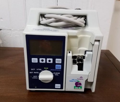 Hospira micro macro plum xl iv infusion pump tested w/ new battery for sale