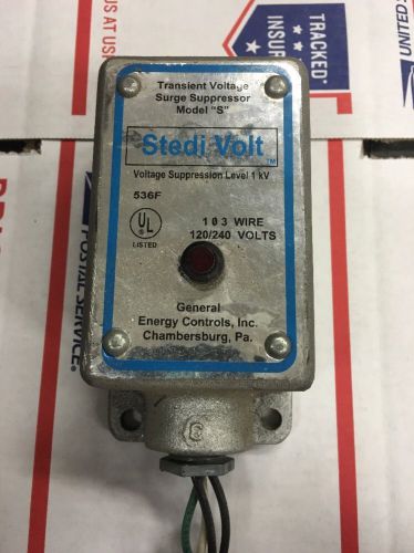 (1) Stedi Volt Model S Transient Voltage Surge Suppressor units 120/240 Volts