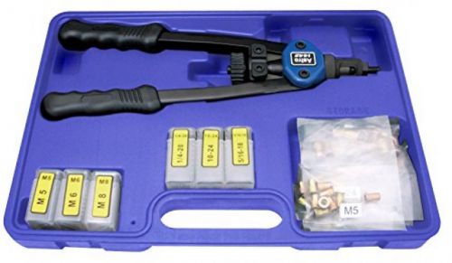 Astro riveter kit hand nut thread gun rivets repair car tool heavy duty 13 inch for sale