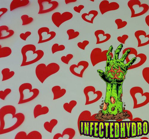 Hydrographic film water transfer hydrodipping hydro valentines day hearts for sale