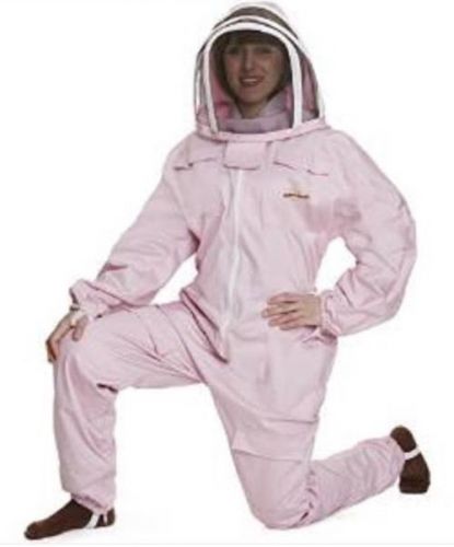 Natural apiary complete women&#039;s xl full-body beekeeper suit, pink - new! for sale