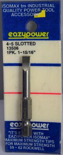Isomax Eazypower Tools 4-5 Slotted Insert Screw Driver Bit Tip 13506