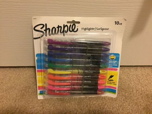 Pen Highlighter Marker Sharpie Colors Pens Set Chisel Tip Accent Style 10 Pack