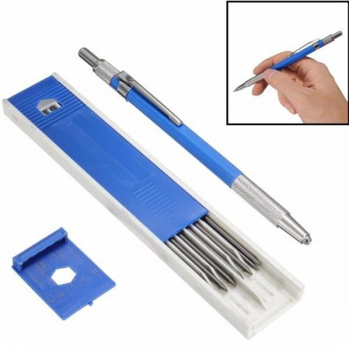 New 2.0 mm 2B Lead Holder Metal Mechanical Drafting Drawing Pencil 12PCs Leads