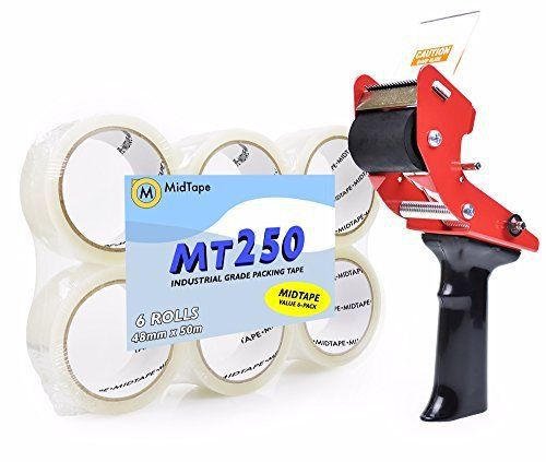 Tape Gun and Packing Tape Value Bundle. Comes With 1 BMG-2 Tape Gun and 6 Rolls