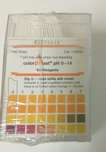 Colorphast ph indicator strips 0-14 #9590 lot of 6 packs of 100 strips for sale