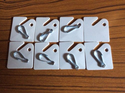 Mmf slotted square plastic key tag - 8 ea - with 7 clips -  (mmf201300006) for sale