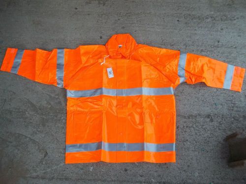 Tingley j53129 rain jacket, hi-vis orange, xl comfort brite nib for sale