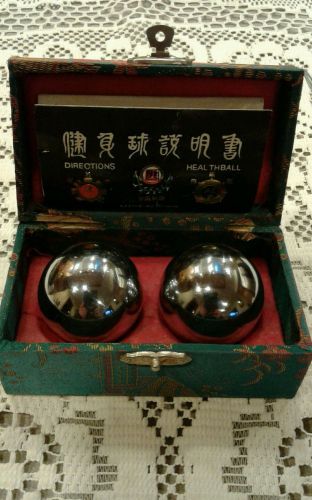 Chrome CHINESE HEALTH EXERCISE STRESS BALLS FOR  RELAXATION THERAPY