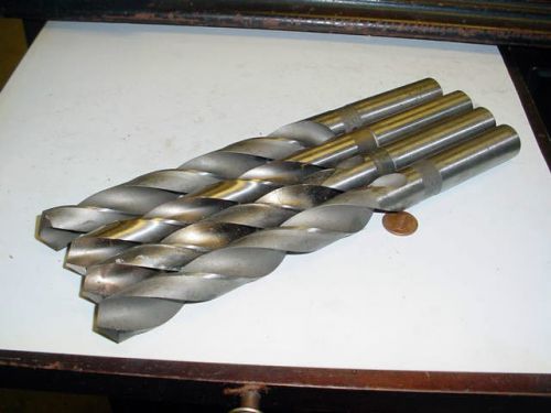 BRAND NEW USA LOT OF 4 PCS 53/64&#034; HSS TAPER LENGTH  DRILLS FREE SHIPPING