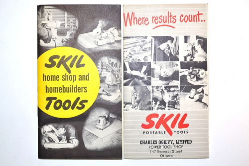 Skil home shop &amp; home builders tools + skil portable power tools catalog rr895 for sale