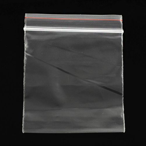 100pcs OPP Cellophane Zip Lock Bags Resealable Ziplock Storage Bag Clear 15x10cm