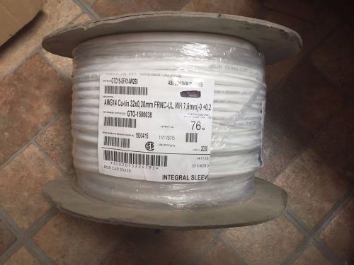 High voltage neon sign wire - ablon silitherm gto-15 14 awg white 250&#039; roll for sale