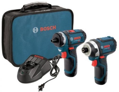 Bosch clpk27 - 120 12 volt max lithium-ion 2 tool combo kit new for sale