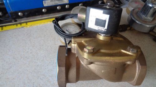 large brass electric shut off valve.12 volt