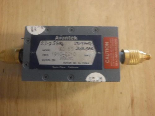 Avantek Microwave Amplifier 0.8-2.5GHz , +15dBm w adapters