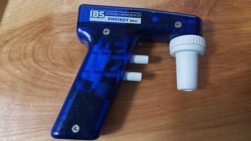 IBS INTEGRA BIOSCIENCES PIPETBOY ACU , GOOD CONDITION BUT MISSING CHARGER