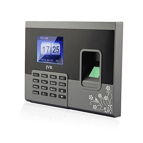 Biometric Fingerprint Attendance System, JVR OI03 Time Clock Employee Entry