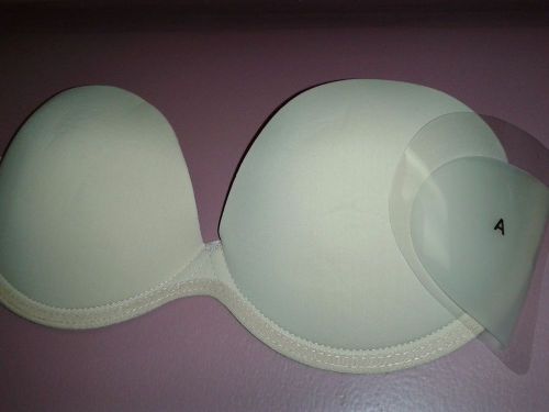 PADDED BRA WITH WIRE, strapless, self adhesive