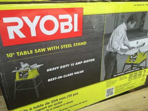 Ryobi 15-amp 10 in. portable table rip cross cut saw power tool for sale