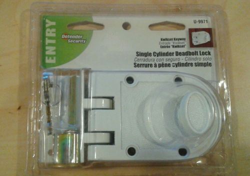 Prime-Line Products U 9971 Deadlock, Jimmy-Resistant, Single Cylinder Door Lock