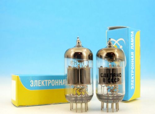6n5p matched pair novosibirsk audiophile double triode tubes tubes ~6as7g 6n13p for sale