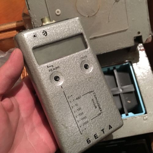 BETA Gamma Dosimeter Geiger Counter Radiometer With SBT-10 pancake geiger tube