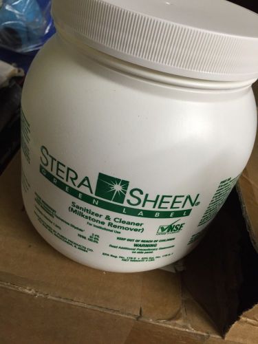 2  Jars 4lb jars Stera-Sheen Sanitizer for Frozen Dessert/Drink Machines