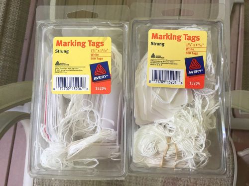 2 Large Packs of Avery Marking Tags. 1000 Total.