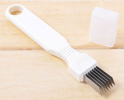Kitchen Knife Onion Shred Tools Slice Cutlery White New