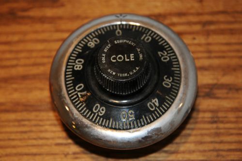 Vintage Cole Steel Equip Antique Combination Lock Safe Dial Part Industrial Safe