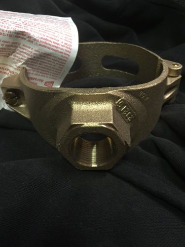 Ford brass saddle tap 4&#034; w/ 3/4&#034; tap size awwa for sale
