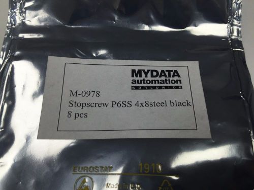 Mydata Eight Stopscrew P6SS 4x8 steel black. M-0978